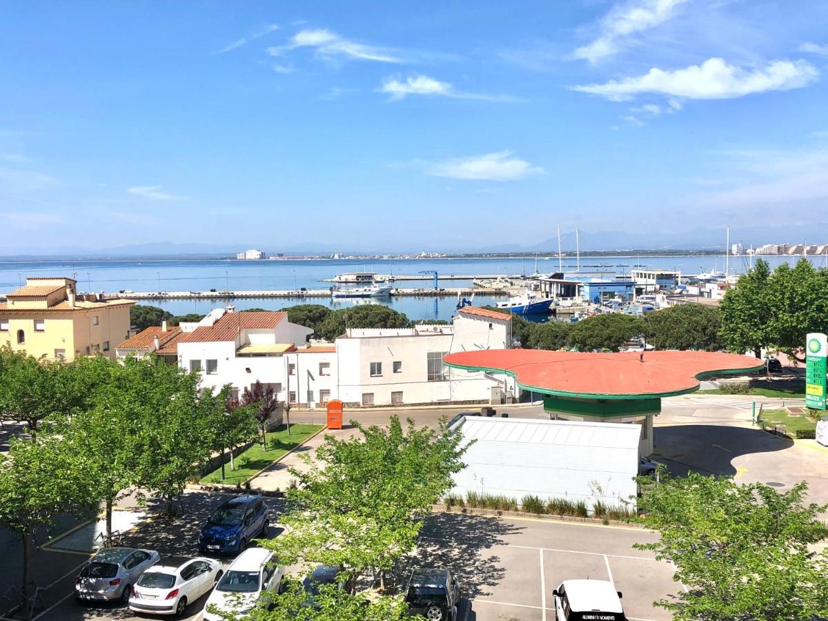 ROC MAR 4 3A - Apartamento cerca del centro y de la playa - terraza con vistas al mar y al puerto Rosas Exterior foto